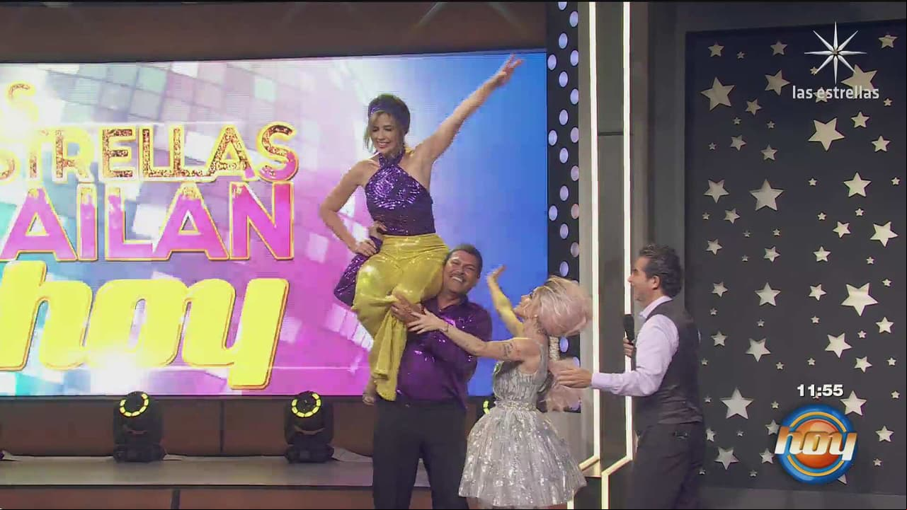 Lolita Cortés da clase magistral de baile a Raquel Bigorra en pleno programa en vivo