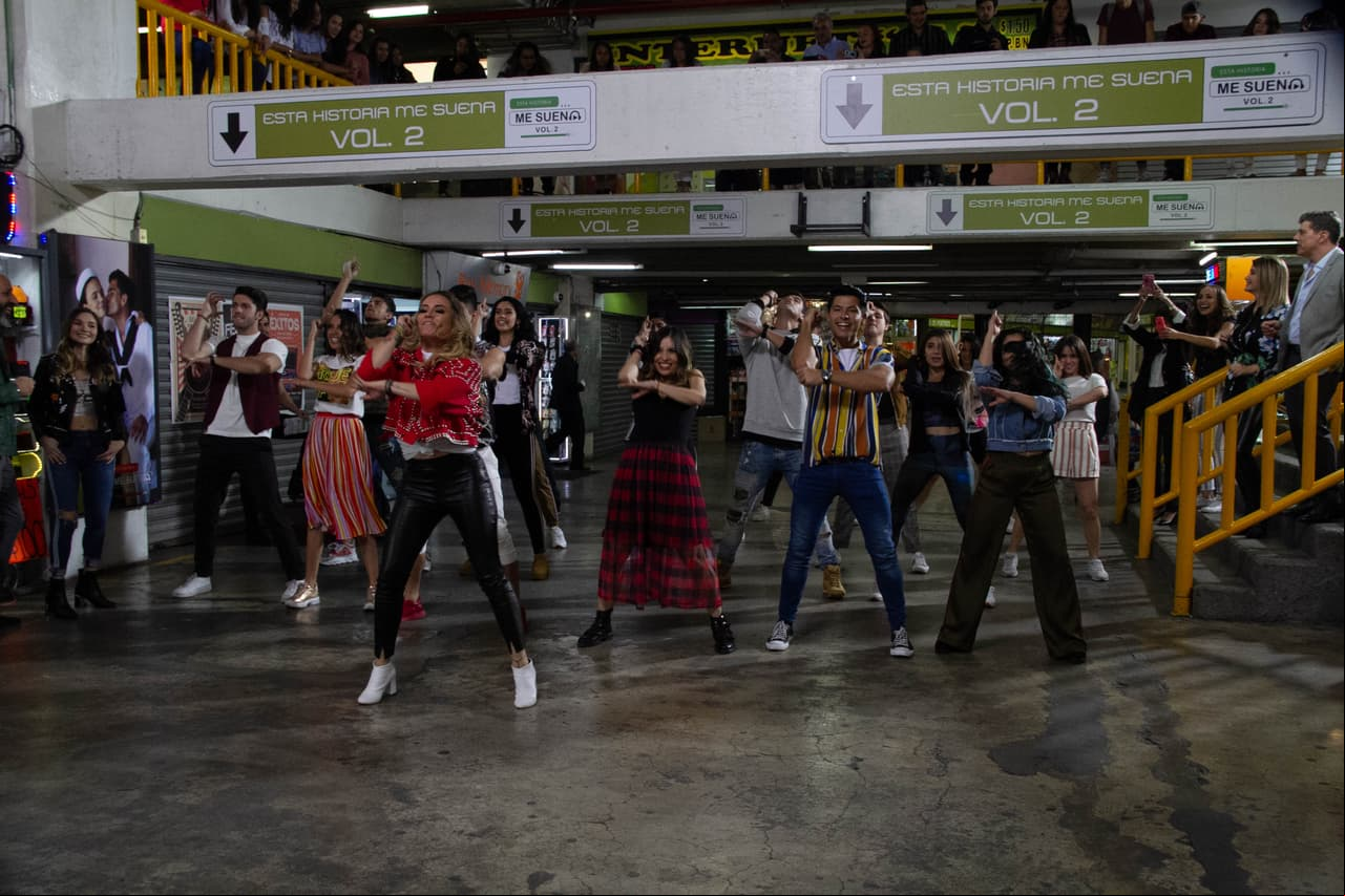 Así lució la coreografía que todos bailaron juntos.