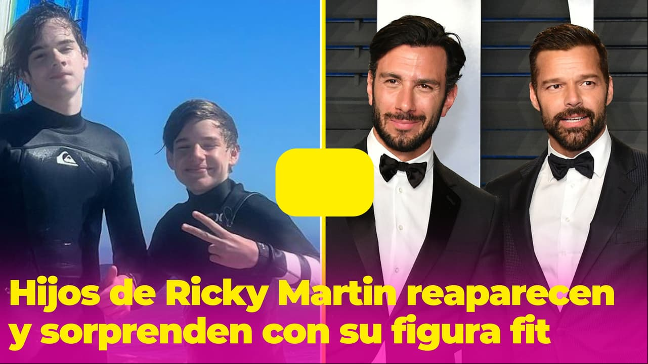 Los mellizos de Ricky Martin ya son unos adolescentes fit, así se divirtieron en la playa tras el divorcio de su papá