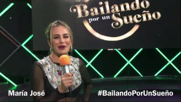 María José está lista para ver Bailando por un Sueño