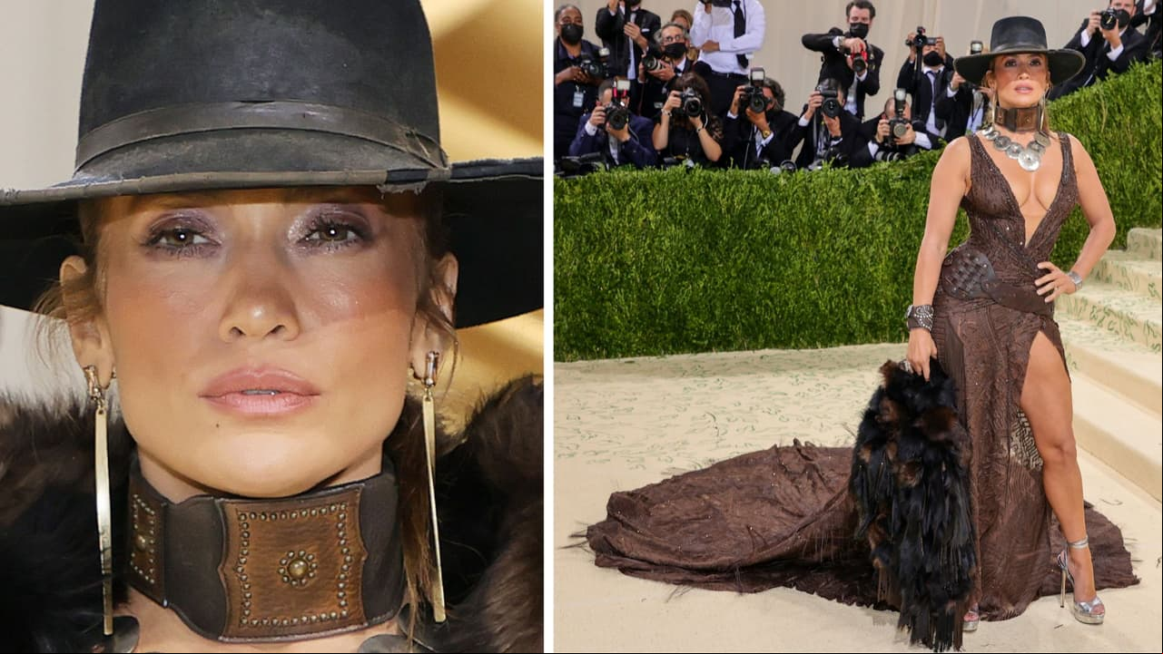 JLo en la Met Gala 2021.