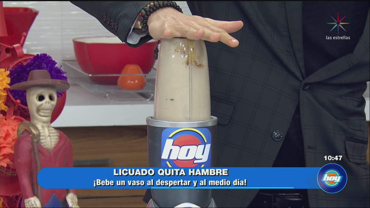 Prepara un licuado &#39;quita hambre&#39;, fácil y rápido