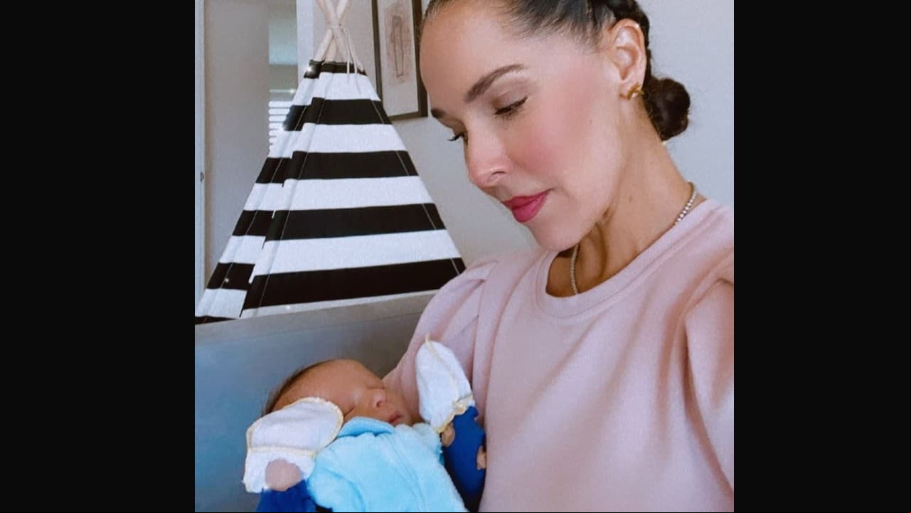 Sharis Cid posó junto a su segundo nieto en tierna imagen