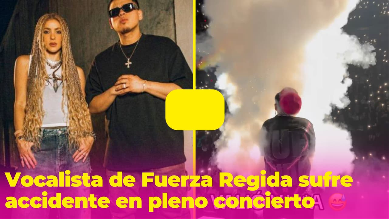 Vocalista de Fuerza Regida sufre accidente en pleno escenario y video preocupa a sus fans