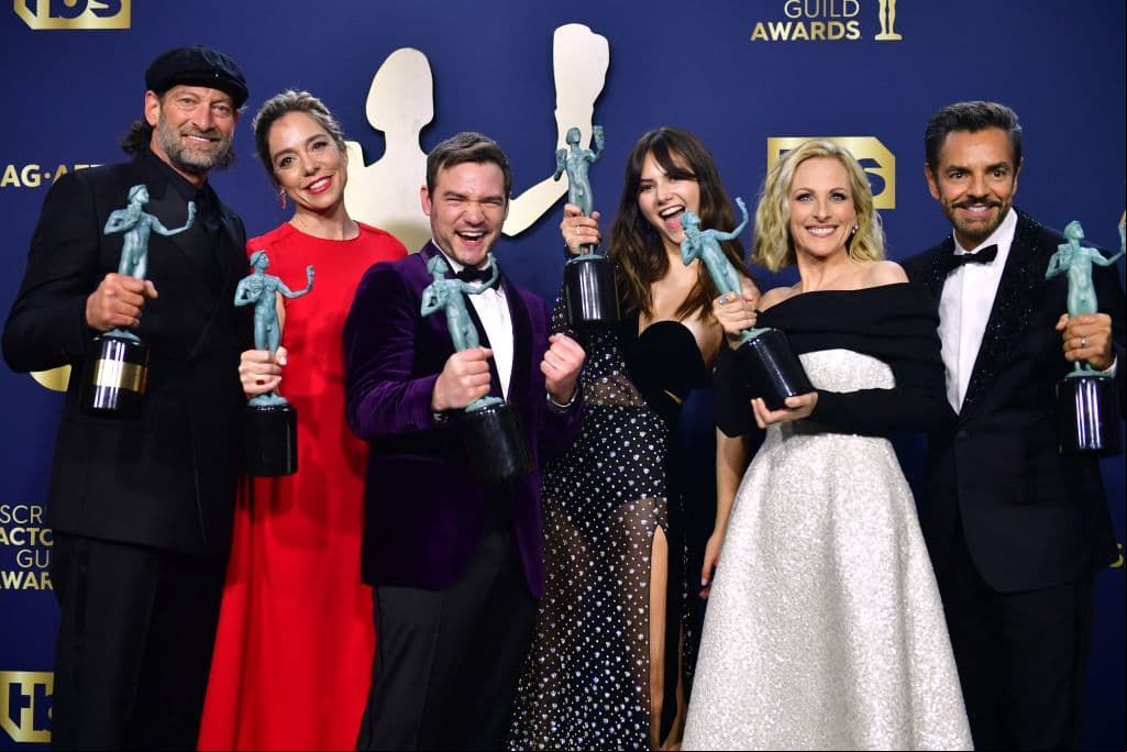 Las cuatro películas ganadoras del SAG compiten por un Oscar, al igual que “CODA”, una película sobre una familia sorda y su hija oyente que está nominada a mejor película.