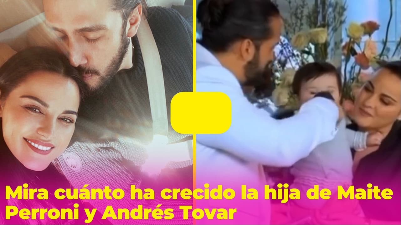 Así se ve Lía, la hija de Maite Perroni, a punto de cumplir un año: este fue su bautizo