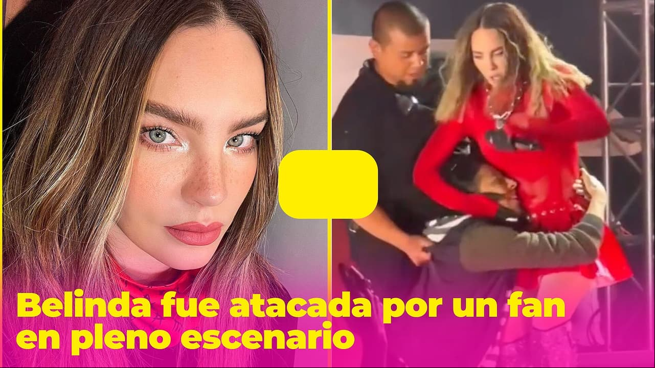 Belinda fue atacada por un fan en pleno escenario y su reacción sorprendió a todos