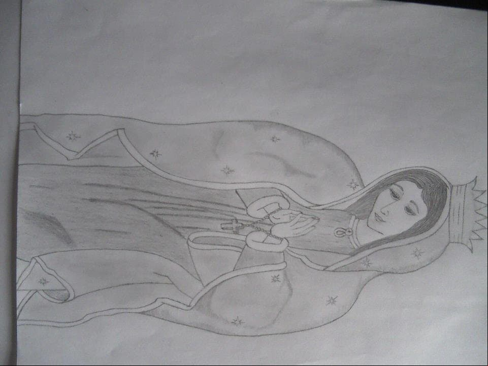 De acuerdo con sus publicaciones, disfruta mucho dibujar. Incluso, tiene uno de la Virgen de Guadalupe en FB.