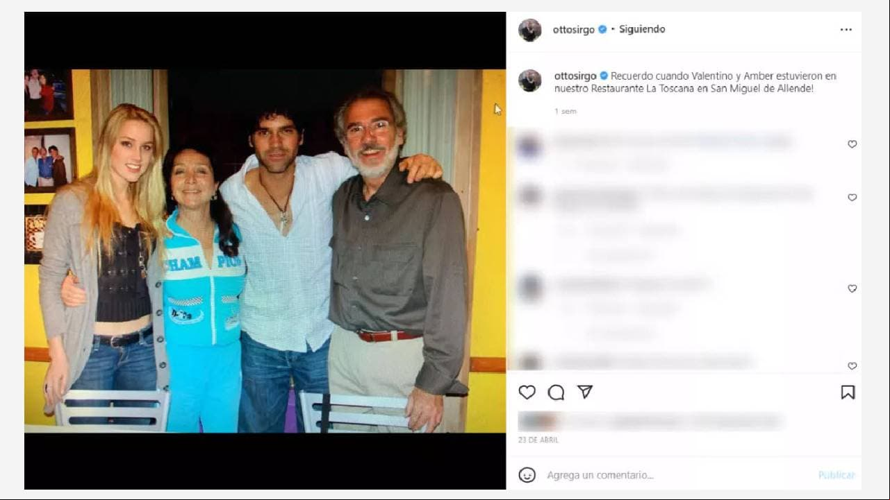 Amber Heard y Valentino Lanús visitaron el restaurante de Otto Sirgo