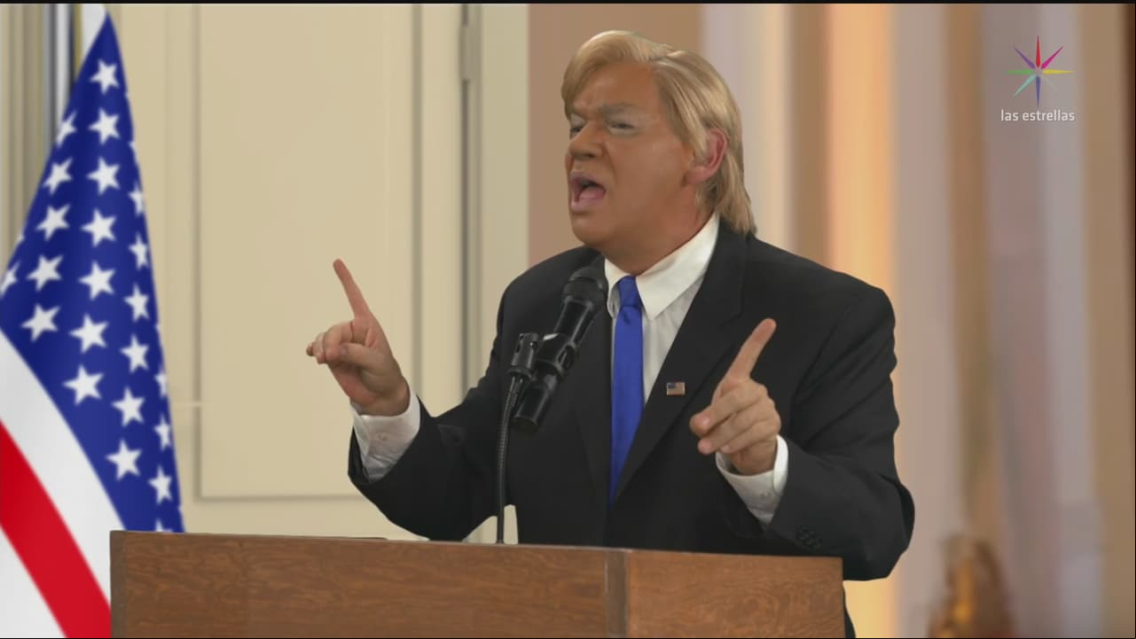SKETCH: Trump contra los reporteros