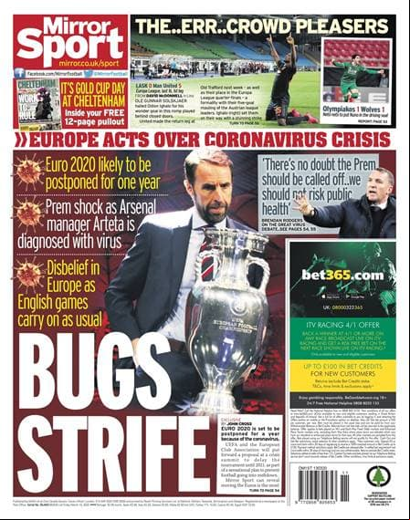La prensa en el mundo deportivo reacciona ante la inminente crisis que se vive a causa del COVID-19 ¡Así las portadas en los diarios deportivos más importantes!