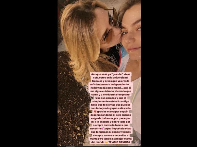Sofía Castro conmueve por las palabras que le dedicó a su mamá Angélica Rivera