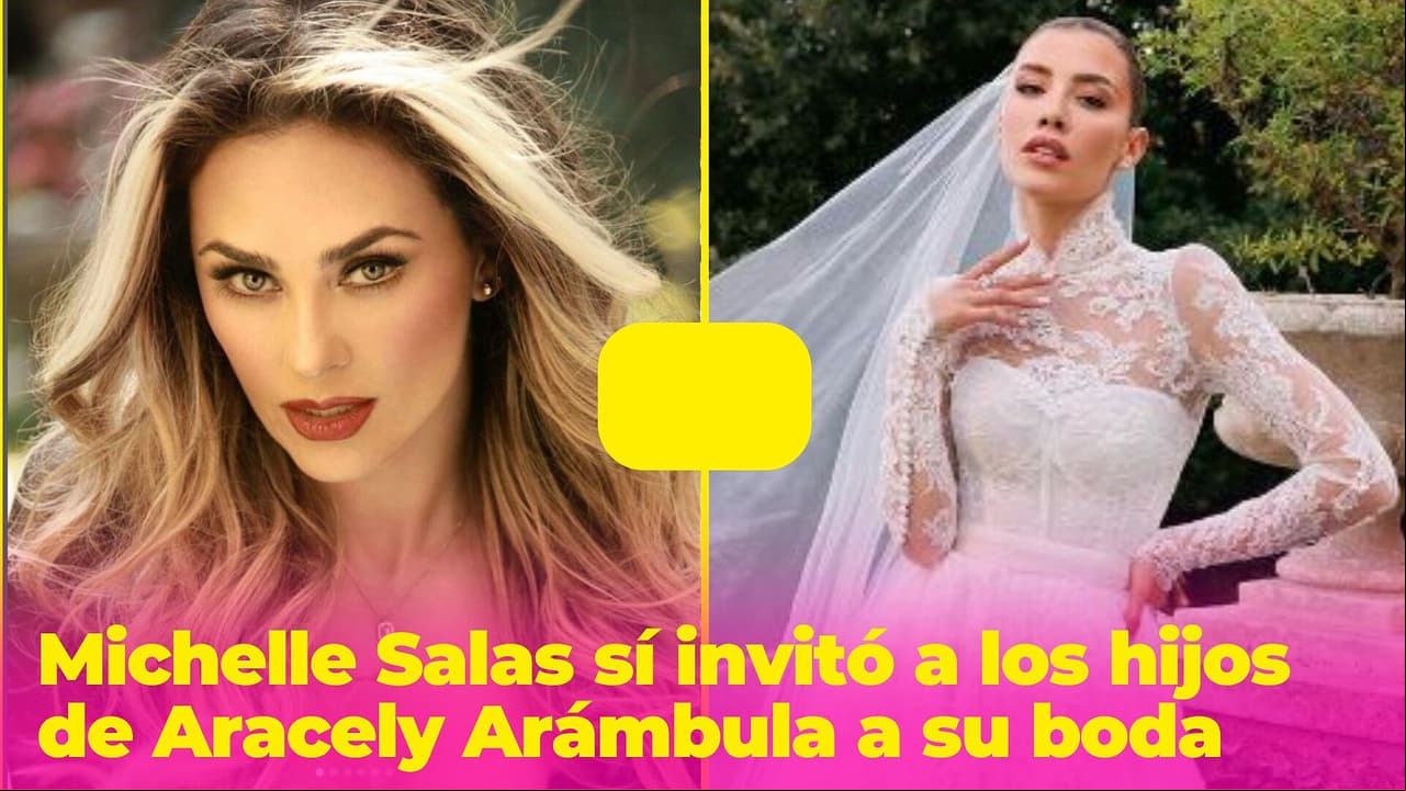 Michelle sí invitó a los hijos de Aracely Arámbula a su boda, ¿por qué no estuvieron presentes?