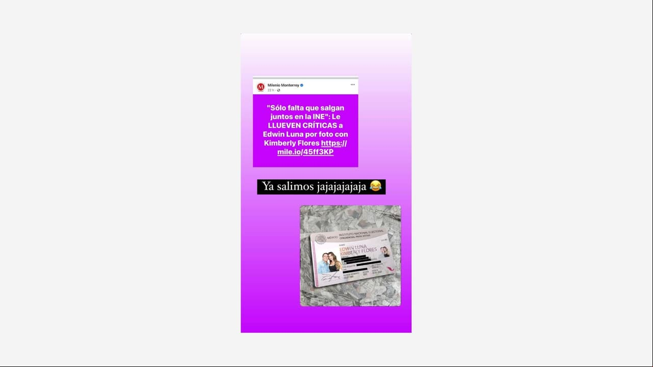 Así respondió Kimberly Flores a las críticas.