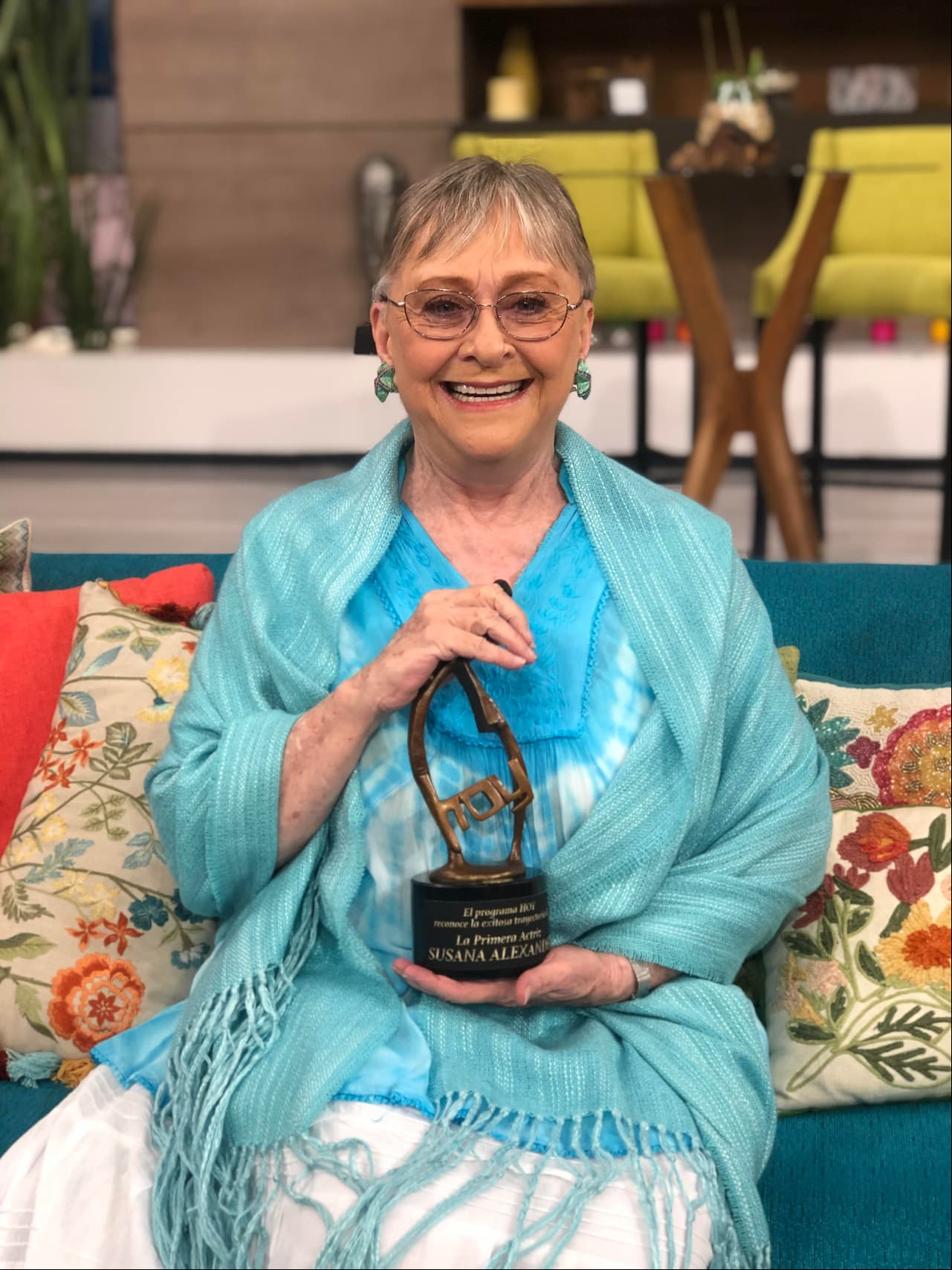 Susana Alexander recibió un reconocimiento por su gran trayectoria.
