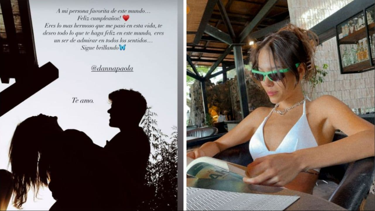 El mensaje y la foto que Alex Hoyer, novio de Danna Paola, publicó en redes