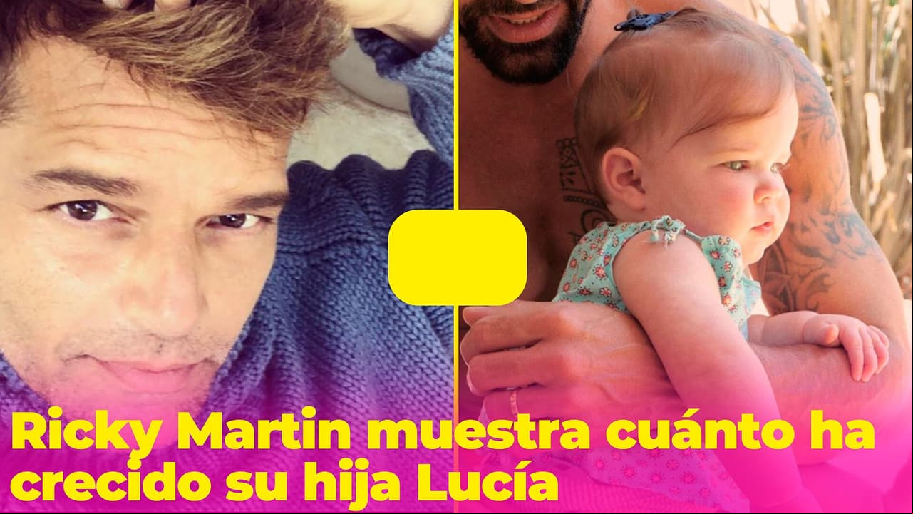Ricky Martin presumió lo mucho que ha crecido su hija Lucía: es idéntica a él