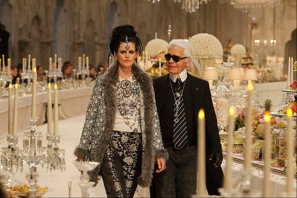 Stella Tennant fue musa de Karl Lagerfeld.