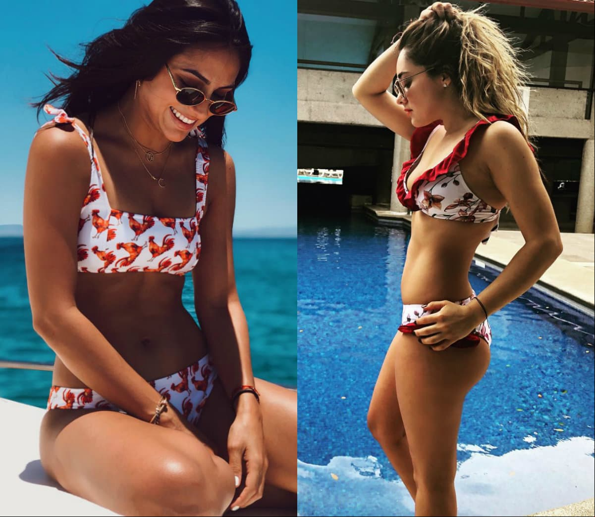 Renata Notni y Sherlyn se enfrentan en una candente guerra de bikinis