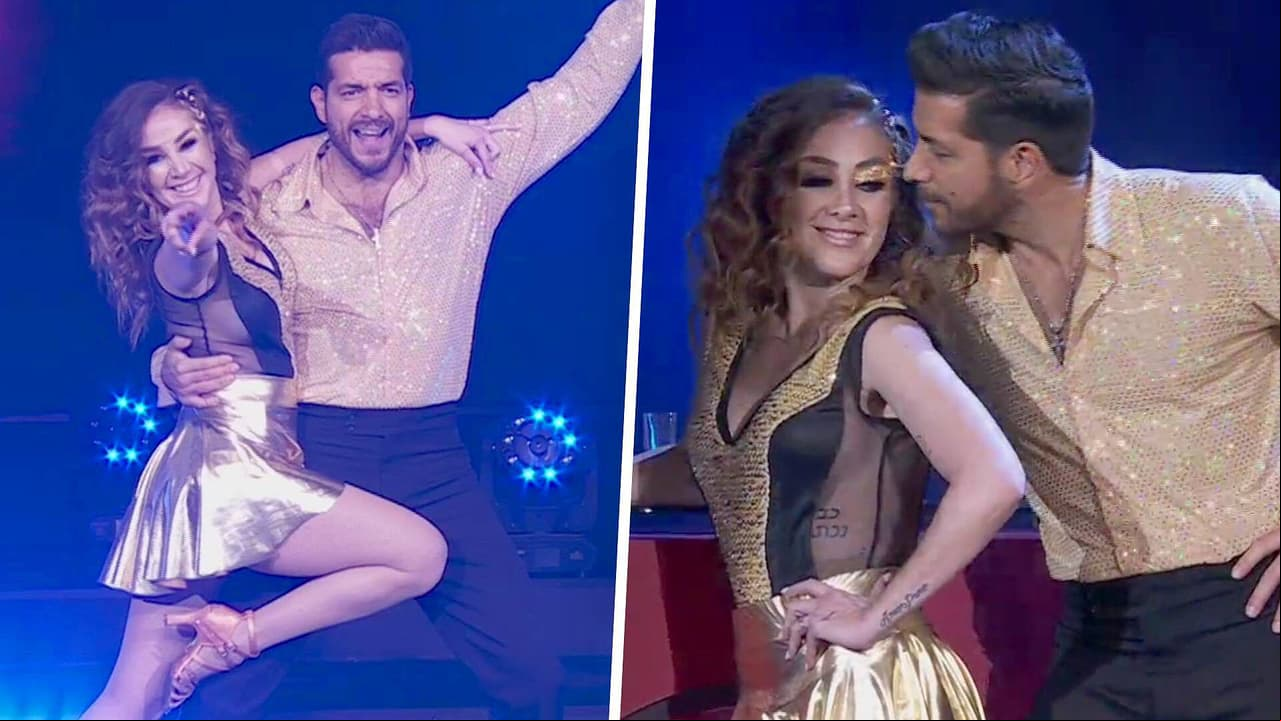 Mariana Ávila y Paulo Quevedo sacaron pasos de música disco, pero una lesión los limitó