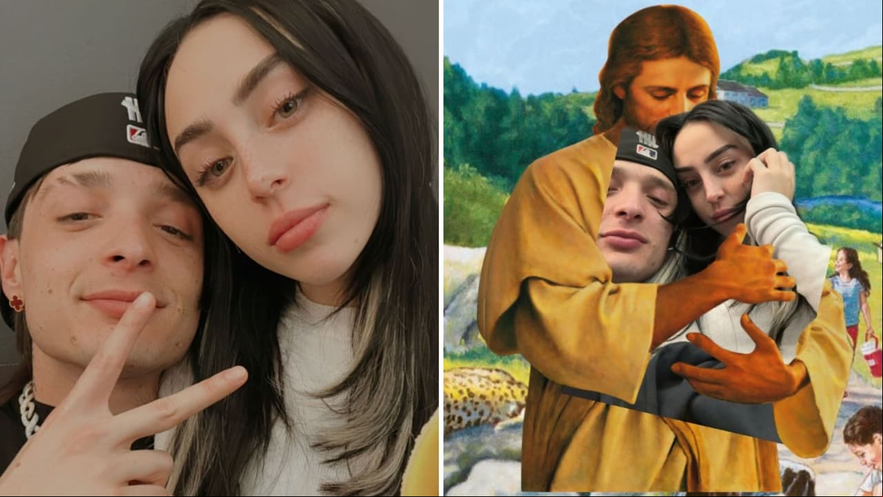 Peso Pluma y Nicki Nicole se besan en concierto y sus fans se reconcilian