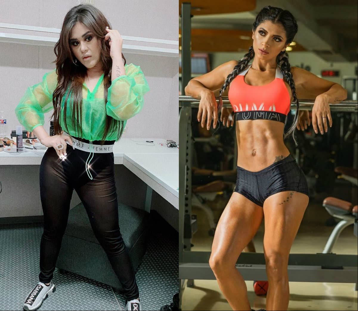 Una de las dinámicas de la grabación era hacer ejercicio juntas y casi a punto de realizar las rutinas, la esposa de Edwin Luna hizo gala de su abdomen plano y detalló: ‘Como que me pica la panza’. De inmediato, Gomita comparó su cuerpo y fiel a su sentido del humor afirmó: ‘Panza la mía’.