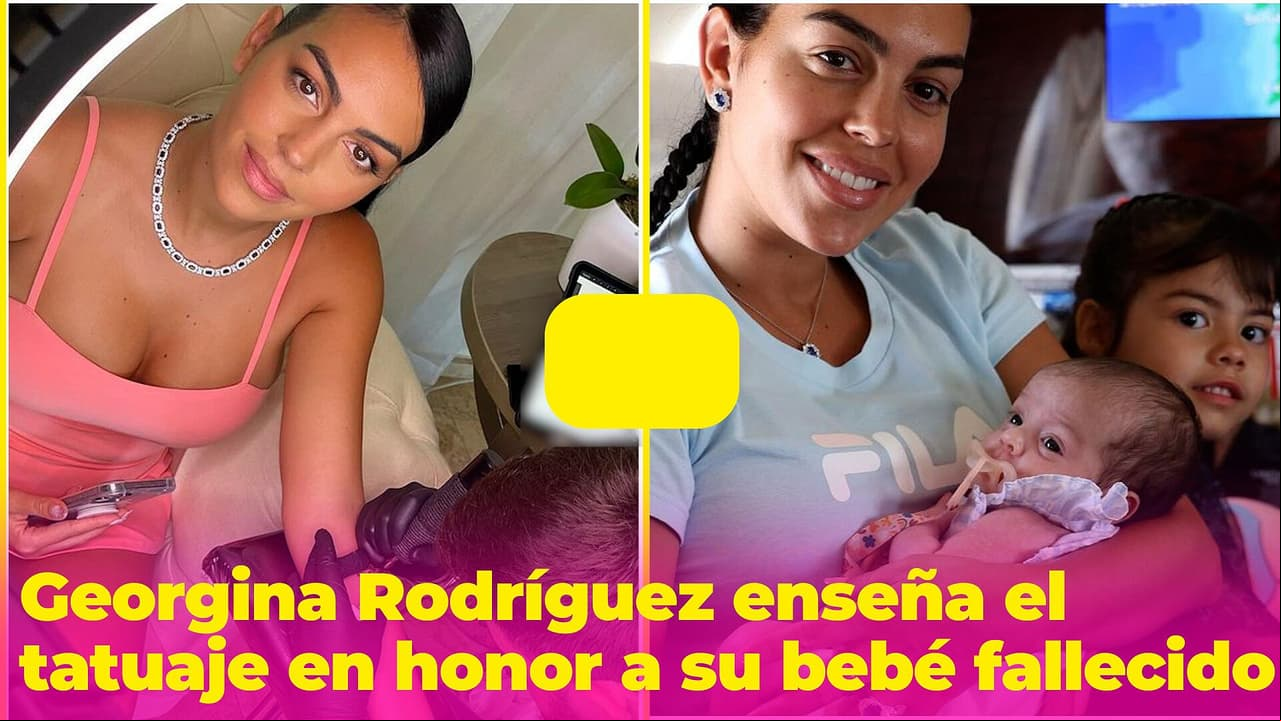 Georgina Rodríguez deja ver el tatuaje que se habría hecho en honor a su bebé fallecido