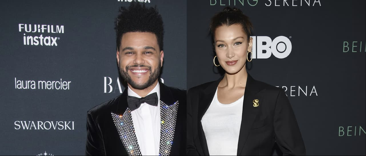 Captan a The Weeknd y Bella Hadid besándose