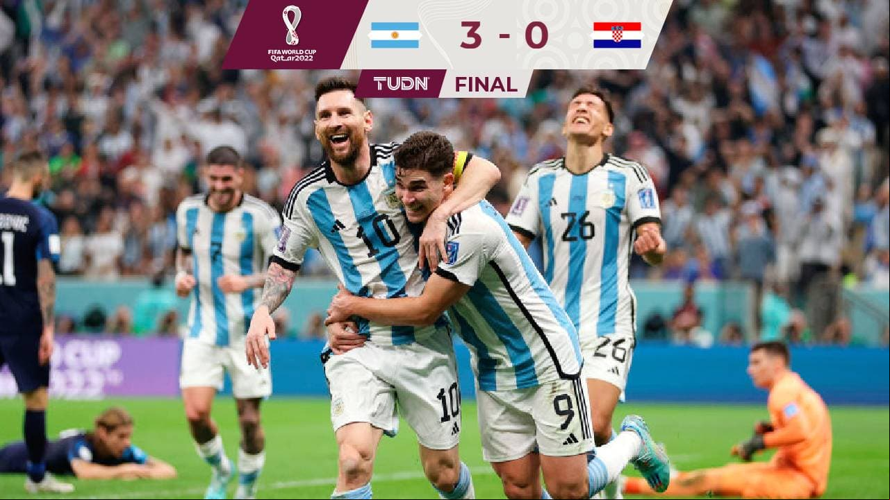Argentina, con Messi y Álvarez de figuras, está en la Final de Qatar 2022
