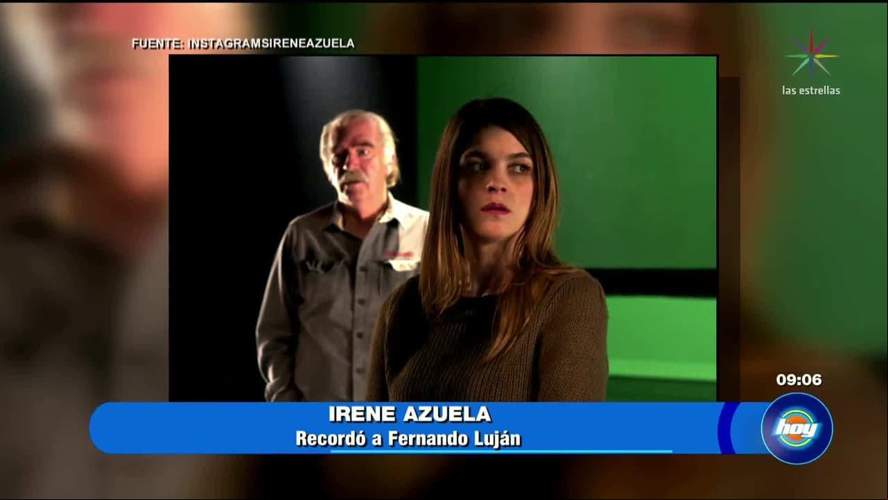 Irene Azuela se despide de Fernando Luján