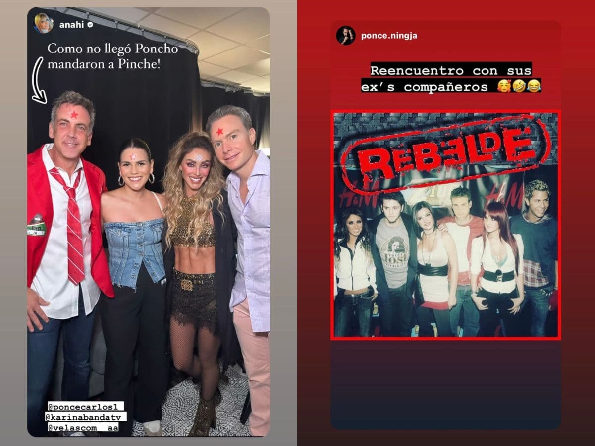 Anahí y Carlos Ponce se reencontraron 12 años después en concierto de RBD en Miami.