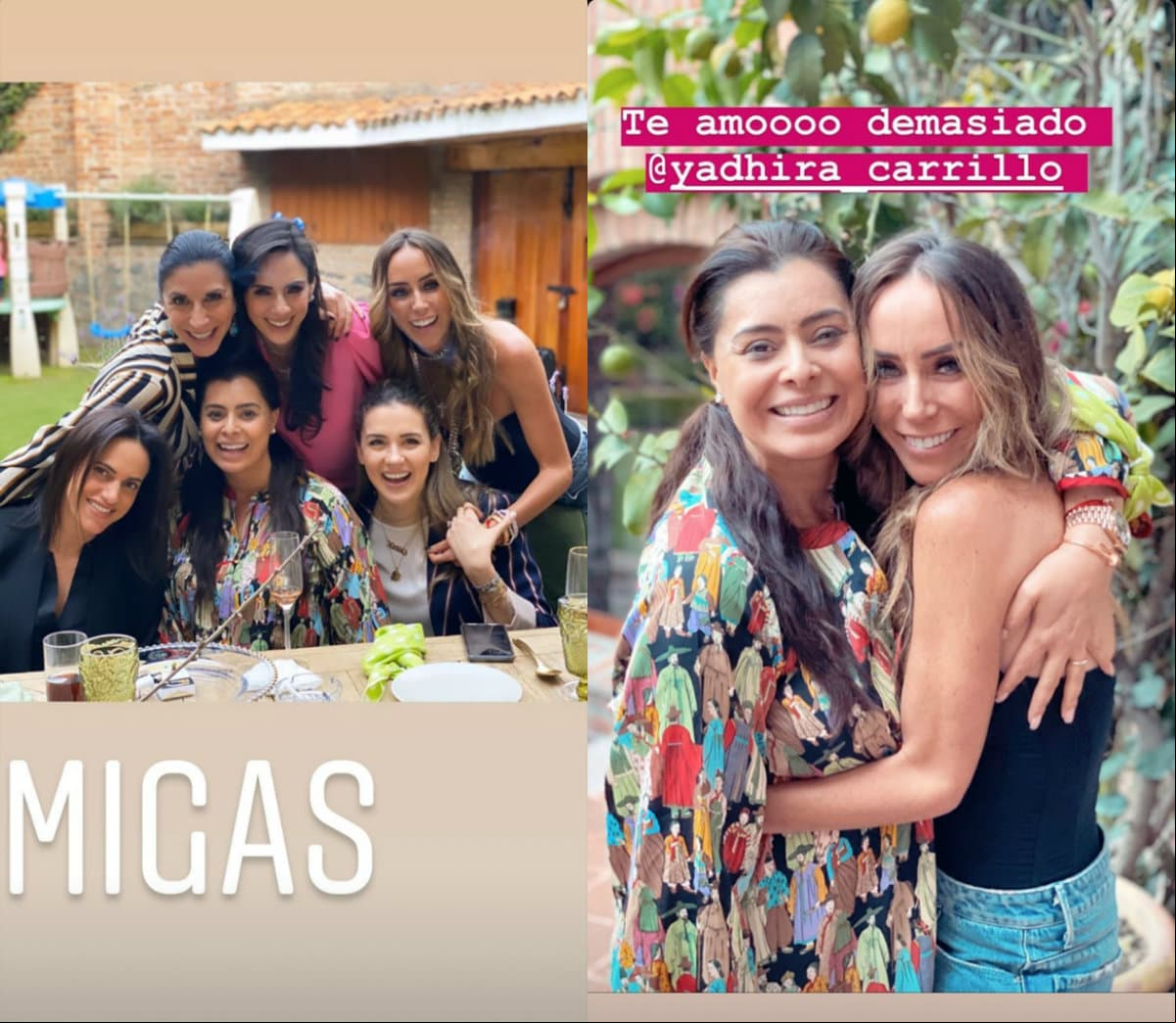 Inés Gómez Mont compartió varias fotografías junto a Yadhira Carrillo