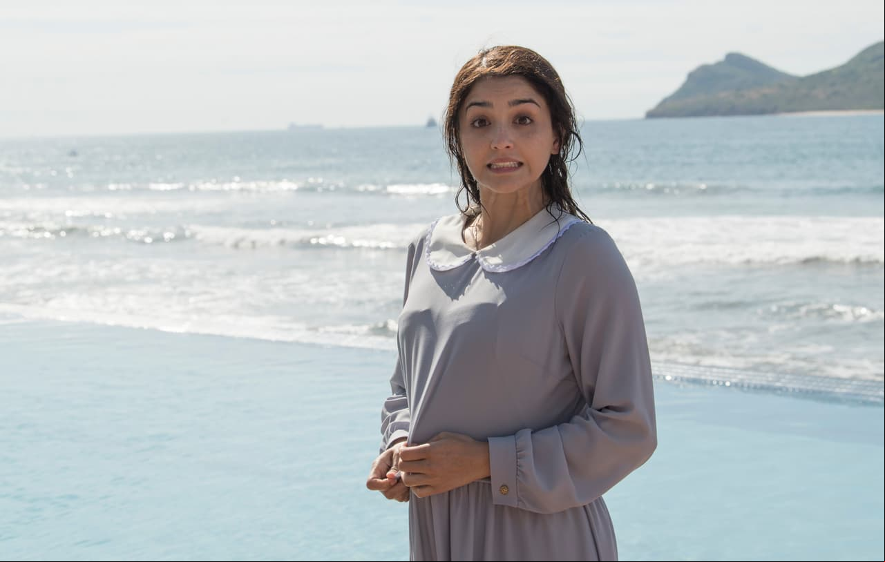 Geraldine Galván da vida al personaje de Juana Inés, la más tierna e inocente de las cuatro hijas de Juan Oropeza