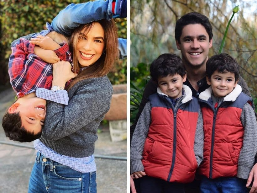 Mellizos de Biby Gaytán sorprenden con globos de colores a Eduardo Capetillo Jr en su cumpleaños