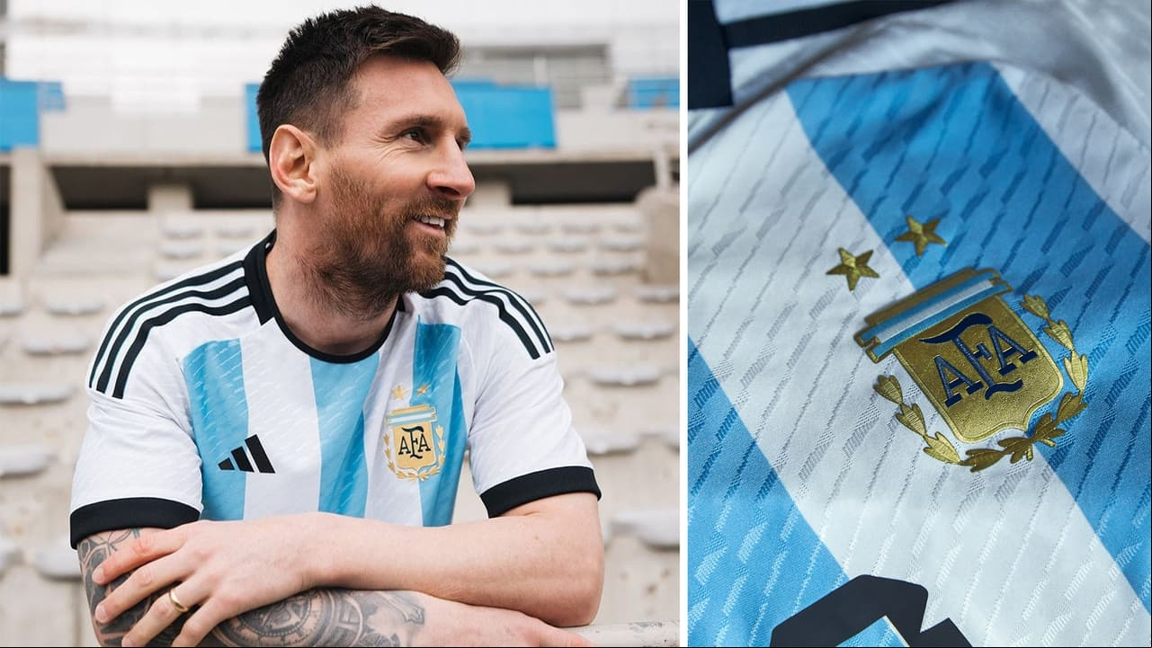 ARGENTINA, LOCAL. Las distintas marcas patrocinadoras se han lucido con los diseños para el Mundial Qatar 2022.