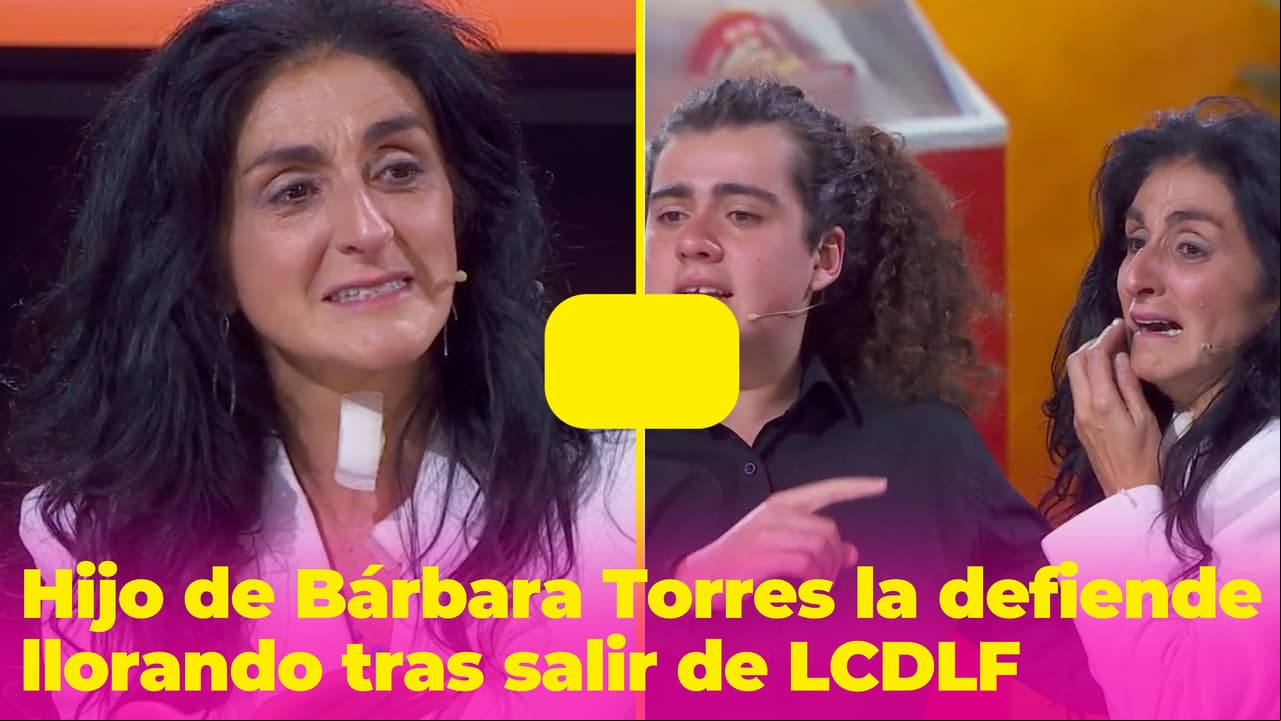 "Les pido que respeten a mi madre": Hijo de Bárbara Torres la defiende llorando tras salir de LCDLF