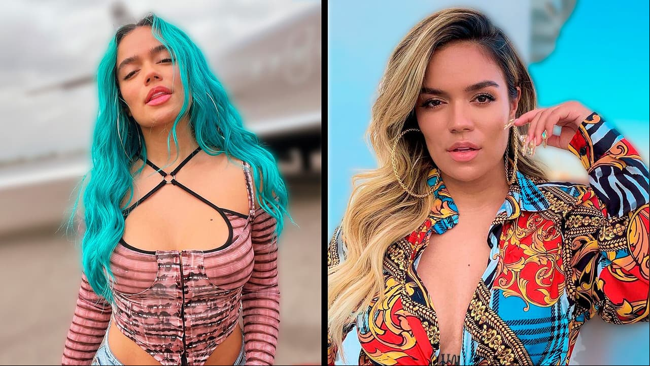 Karol G aparece con cabello rojo ante las cámaras por primera vez