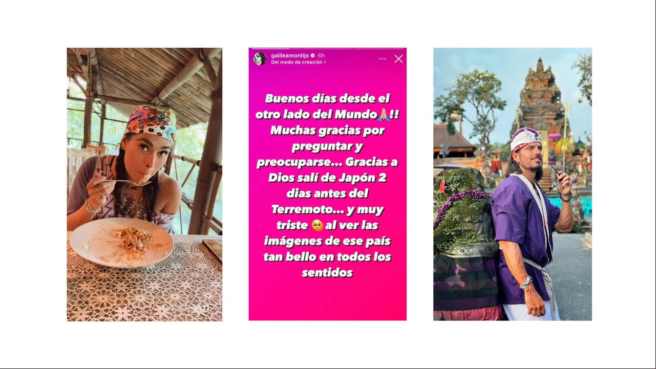 Galilea Montijo ya estaba en Bali cuando ocurrió el terremoto en Japón.