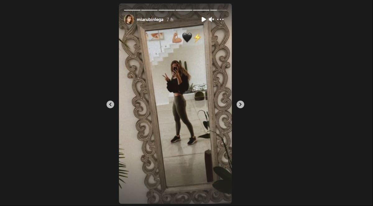 Mía Rubín dejó ver el resultado de sus arduos entrenamientos.