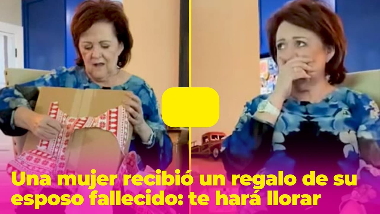 Una mujer recibió un regalo de su esposo fallecido y su reacción te hará llorar