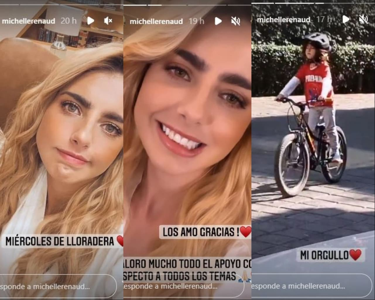 La actriz agradeció las muestras de cariño.