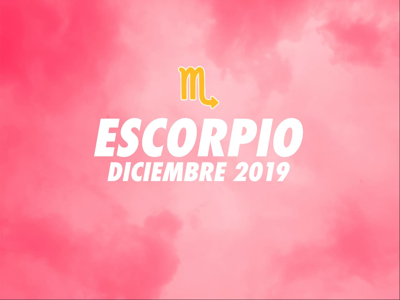 Horóscopo Escorpio: diciembre 2019