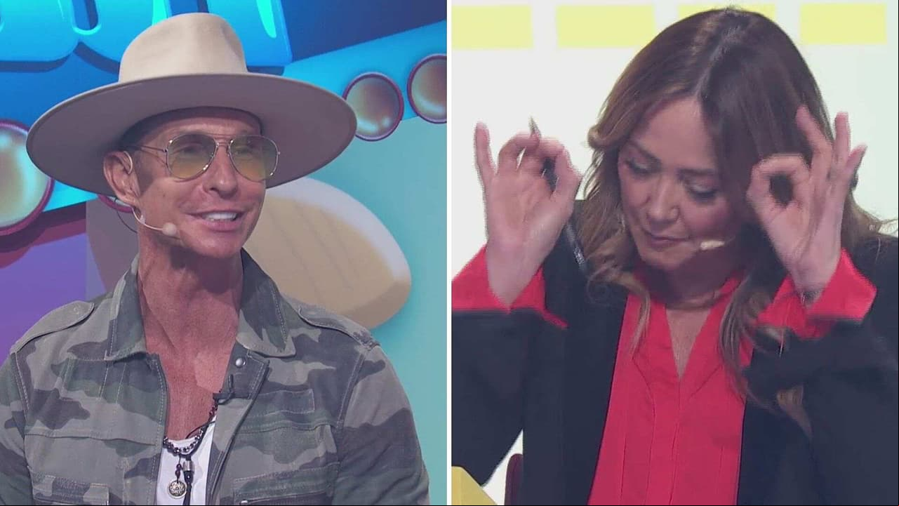 Andrea Legarreta corrige a su esposo Erik Rubín en plena transmisión en vivo de Los Chiquillos de Hoy