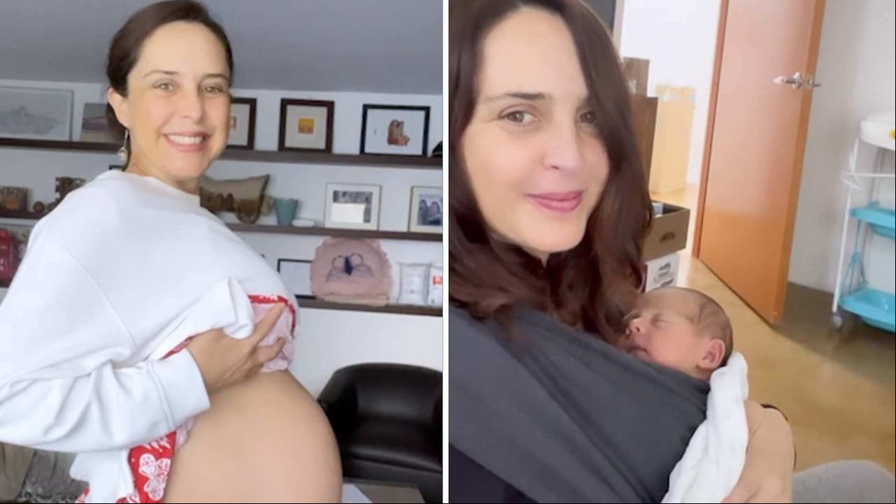 Irán Castillo muestra imágenes inéditas de su embarazo