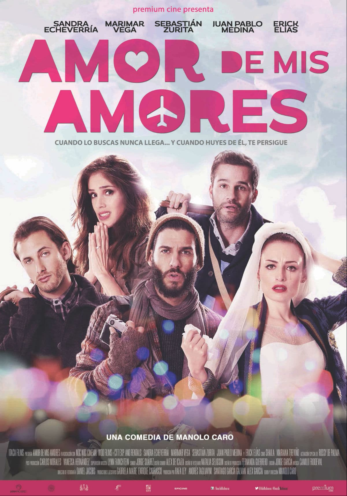 En la película ‘Amor de mis Amores’ (2014), Sandra da vida a ‘Lucía’, una mujer que días antes de su boda atropella a un desconocido y se enamora de él, quien también se dirige al altar, cuyo encuentro cambia sus vidas radicalmente.