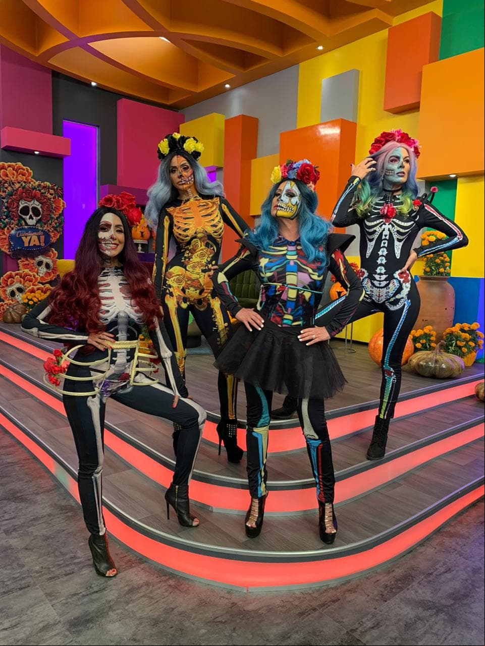 Así lucieron durante el programa.