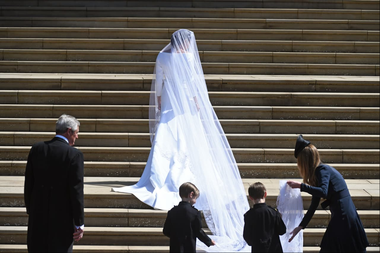 Meghan Markle cautivó al mundo con su vestido de novia