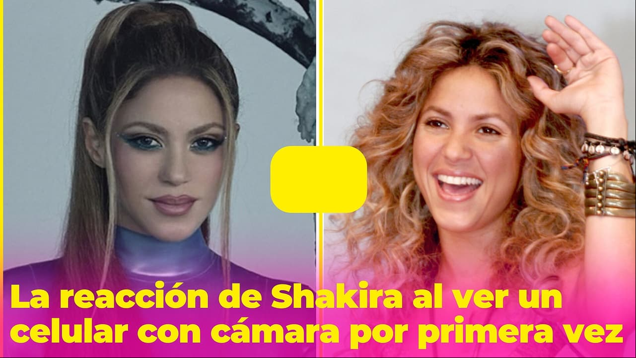 Shakira mostró su reacción al ver un celular con cámara por primera vez: así fue el momento 'vintage'