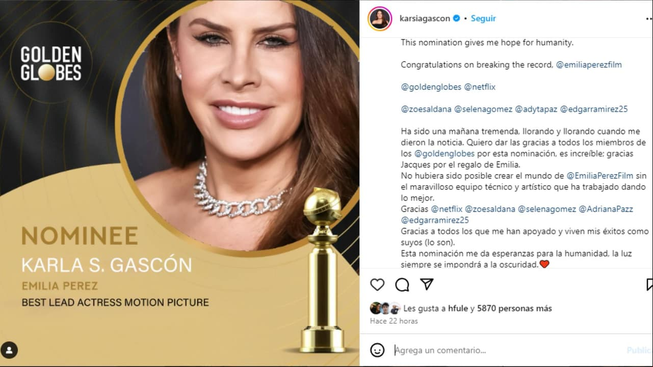 Karla Sofía Gascón.