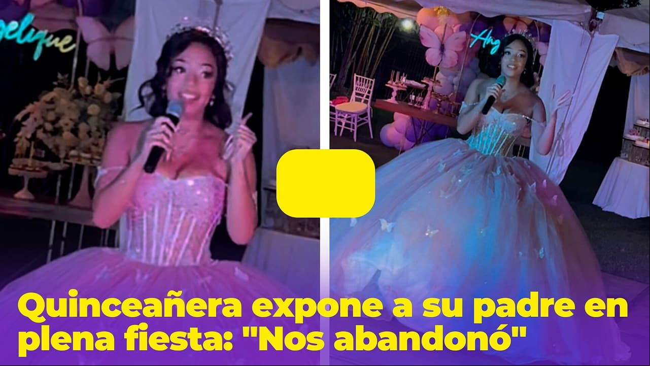 Quinceañera aprovecha su brindis para exponer a su padre por abandonarla y causa debate en redes